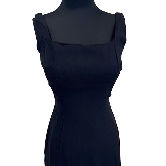 1950s Audrey Hepburn Style Little Black Cocktail Dress – Size 2 - Picture 2 of 16